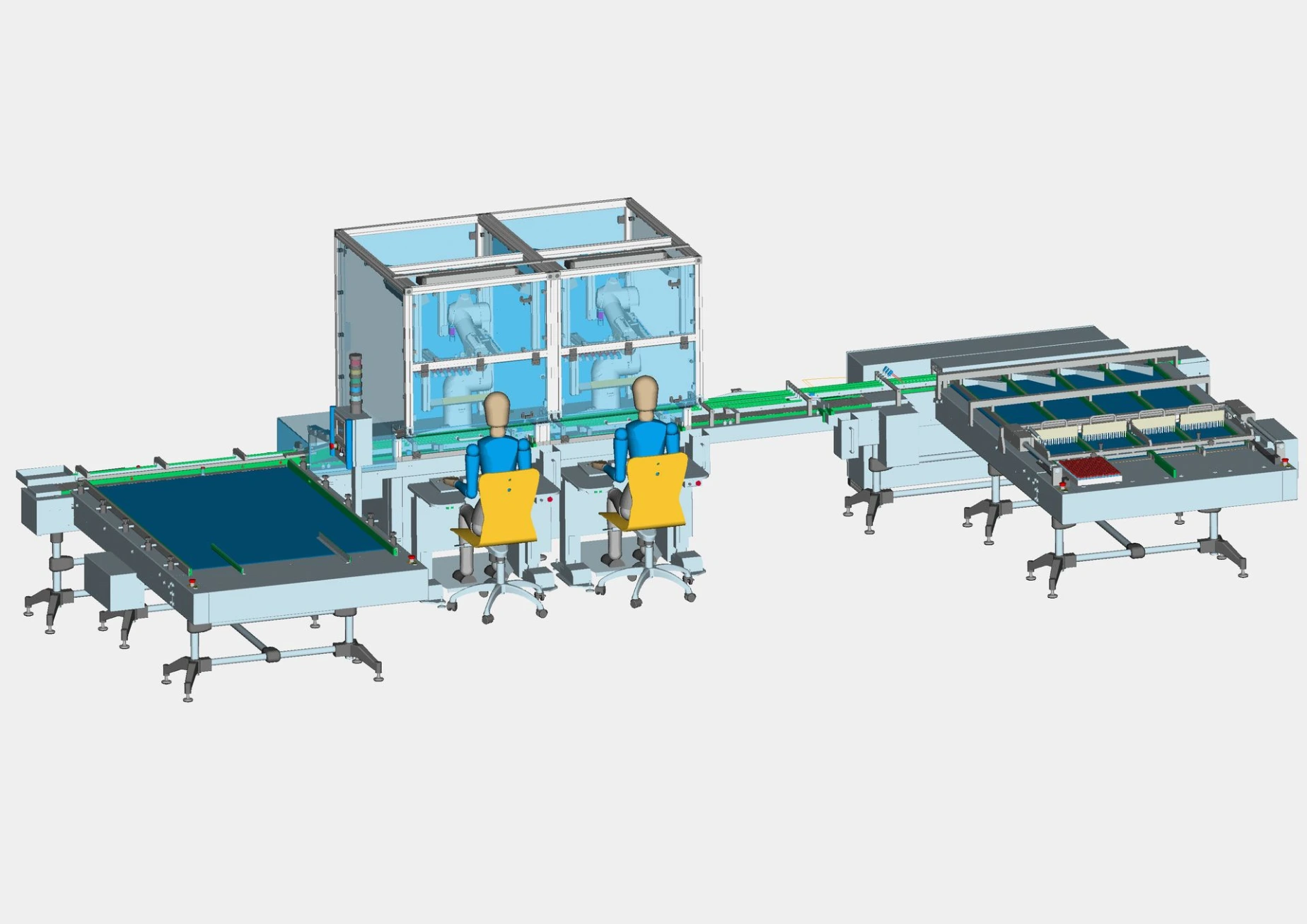Model 3d ligne de production