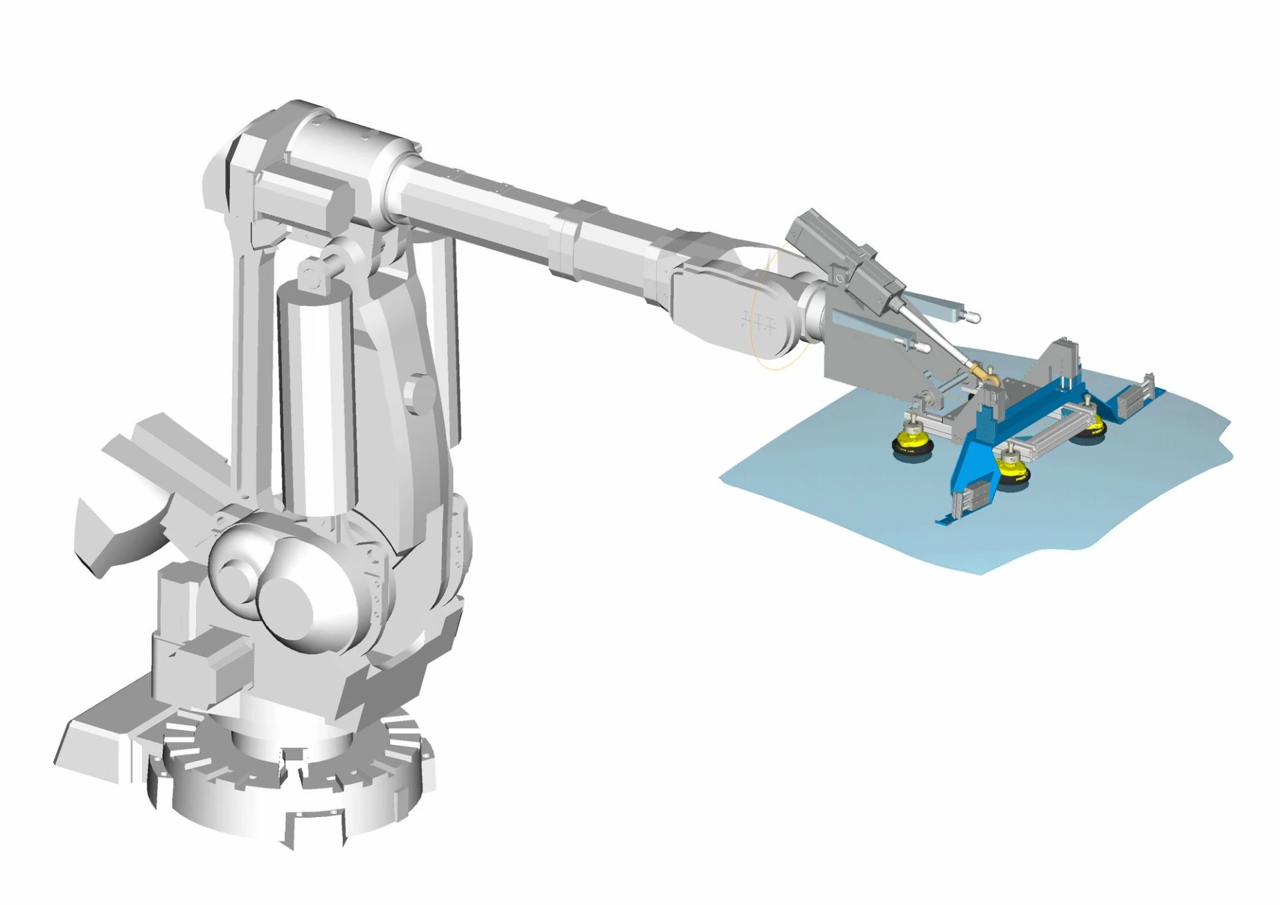 Model 3D robot avec préhenseur ventouse